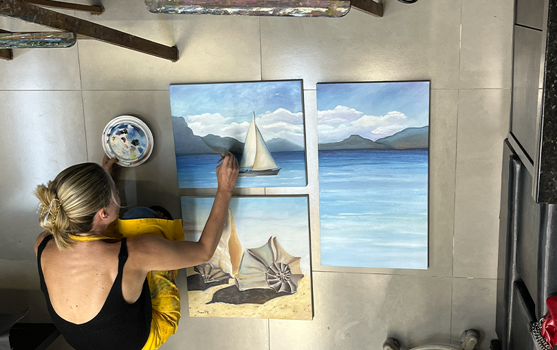 magia das cores e texturas - Pintura em tela em Brusque: descubra a magia das cores e texturas