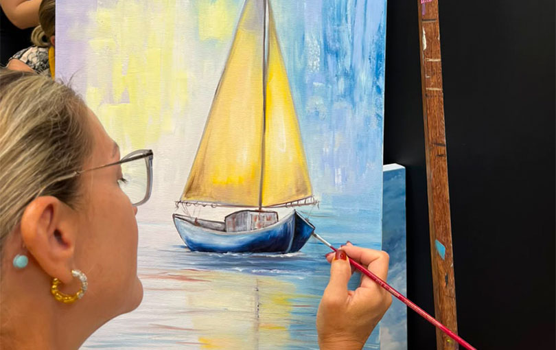 Como construir paisagens na pintura em tela?